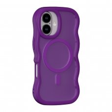 WOOX MX0406 FUNDA MAGNÉTICA ONDULADA PARA IPHONE 17 MORADA
