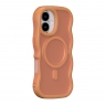 WOOX MX0406 FUNDA MAGNÉTICA ONDULADA PARA IPHONE 17 NARANJA