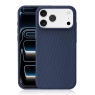 MX0494 FUNDA AZUL MAGSAFE DE TELA CALIDAD PREMIUM ANTI SHOCK TACTO CÓMODO PARA IPHONE 17 PRO MAX