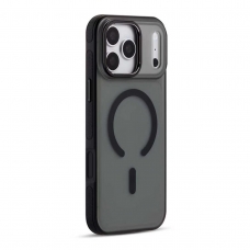 MX0495 FUNDA NEGRA MAGNÉTICA FUERTE AK TPU PARA IPHONE 17