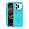 MX0535 FUNDA AZUL CIELO MAGNÉTICA ONDULADA DE SILICONA PARA IPHONE 18 PRO