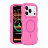MX0535 FUNDA FUCSIA MAGNÉTICA ONDULADA DE SILICONA PARA IPHONE 18 PRO