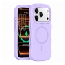 MX0536 FUNDA MORADA MAGNÉTICA ONDULADA DE SILICONA PARA IPHONE 18 PRO MAX