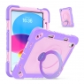 MX0460 FUNDA MALVA ANTIGOLES CALIDAD PREMIUM CON SOPORTE GIRATORIO 360°PARA IPAD 10TH 2022 10.9"/IPAD 11 2025