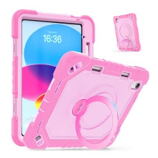 MX0460 FUNDA ORO ROSA ANTIGOLES CALIDAD PREMIUM CON SOPORTE GIRATORIO 360°PARA IPAD 10TH 2022 10.9"/IPAD 11 2025