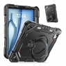 MX0461 FUNDA NEGRA ANTIGOLES CALIDAD PREMIUM CON SOPORTE GIRATORIO 360°PARA IPAD AIR 11 2026/2025/2024/PRO 11 2018/2020/2021/2022/AIR 4/5 10.9