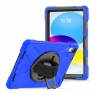 MX0462 FUNDA AZUL ANTIGOLPES 3 EN 1 CON SOPORTE GIRATORIO 360ºY CORREA DE MANO AJUSTABLE PARA IPAD 10TH 2022 10.9"/IPAD 11 2025