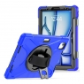 MX0463 FUNDA AZUL ANTIGOLPES 3 EN 1 CON SOPORTE GIRATORIO 360ºY CORREA DE MANO AJUSTABLE PARA IPAD AIR 11 2026/2025/2024/PRO 11 2018/2020/2021/2022/AIR 4/5 10.9