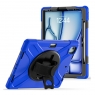 MX0465 FUNDA AZUL ANTIGOLPES 3 EN 1 CON SOPORTE GIRATORIO 360ºY CORREA DE MANO AJUSTABLE PARA IPAD AIR 13 2026/2025/2024/PRO 12.9 2018/2020/2021/2022