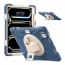 MX0466 FUNDA AZUL ACIANO ANTIGOLPES 3 EN 1 CON SOPORTE GIRATORIO 360ºY CORREA DE MANO AJUSTABLE IPAD PRO 13 2024/2025