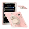 MX0466 FUNDA ROSA ANTIGOLPES 3 EN 1 CON SOPORTE GIRATORIO 360ºY CORREA DE MANO AJUSTABLE IPAD PRO 13 2024/2025
