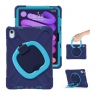 MX0467 FUNDA AZUL MARINO ANTIGOLPES 3 EN 1 CON SOPORTE GIRATORIO 360º PARA IPAD 10TH 2022 10.9"/IPAD 11 2025