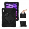 MX0467 FUNDA NEGRA ANTIGOLPES 3 EN 1 CON SOPORTE GIRATORIO 360º PARA IPAD 10TH 2022 10.9"/IPAD 11 2025