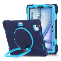 MX0468 FUNDA AZUL MARINO ANTIGOLPES 3 EN 1 CON SOPORTE GIRATORIO 360º PARA IPAD AIR 11 2026/2025/2024/PRO 11 2018/2020/2021/2022/AIR 4/5 10.9