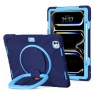 MX0471 FUNDA AZUL MARINO ANTIGOLPES 3 EN 1 CON SOPORTE GIRATORIO 360º PARA IPAD PRO 13 2024/2025