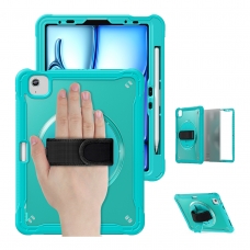 MX0473 FUNDA AZUL CLARO 2 EN 1 CON SOPORTE GIRATORIO 360º Y BANDA DE MANO PARA IPAD AIR 11 2026/2025/2024/PRO 11 2018/2020/2021/2022/AIR 4/5 10.9