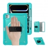 MX0474 FUNDA AZUL CLARO 2 EN 1 CON SOPORTE GIRATORIO 360º Y BANDA DE MANO PARA IPAD PRO 11 2024/2025