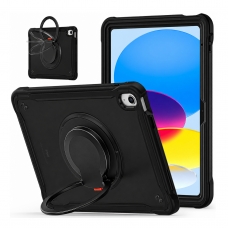MX0477 FUNDA NEGRA 2 EN 1 CON SOPORTE GIRATORIO 360º PARA IPAD 10TH 2022 10.9"/IPAD 11 2025