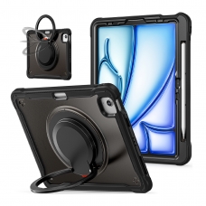 MX0478 FUNDA NEGRA 2 EN 1 CON SOPORTE GIRATORIO 360º PARA IPAD AIR 11 2026/2025/2024/PRO 11 2018/2020/2021/2022/AIR 4/5 10.9