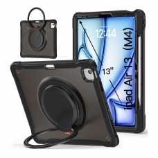 MX0480 FUNDA NEGRA 2 EN 1 CON SOPORTE GIRATORIO 360º PARA IPAD AIR 13 2026/2025/2024/PRO 12.9 2018/2020/2021/2022