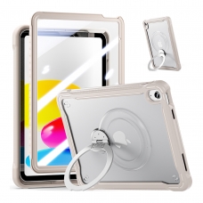 MX0482 FUNDA CAQUI TRANSPARENTE ANTIGOLPES CON SOPORTE PLEGABLE 360º Y PROTECCIÓN COMPLETA PARA IPAD 10TH 2022 10.9"/IPAD 11 2025