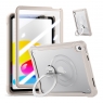 MX0482 FUNDA CAQUI TRANSPARENTE ANTIGOLPES CON SOPORTE PLEGABLE 360º Y PROTECCIÓN COMPLETA PARA IPAD 10TH 2022 10.9"/IPAD 11 2025