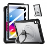 MX0482 FUNDA NEGRA TRANSPARENTE ANTIGOLPES CON SOPORTE PLEGABLE 360º Y PROTECCIÓN COMPLETA PARA IPAD 10TH 2022 10.9"/IPAD 11 2025