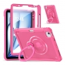 MX0483 FUNDA FUCSIA TRANSPARENTE ANTIGOLPES CON SOPORTE PLEGABLE 360º Y PROTECCIÓN COMPLETA PARA IPAD AIR 11 2026/2025/2024/PRO 11 2018/2020/2021/2022/AIR 4/5 10.9