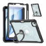 MX0483 FUNDA NEGRA TRANSPARENTE ANTIGOLPES CON SOPORTE PLEGABLE 360º Y PROTECCIÓN COMPLETA PARA IPAD AIR 11 2026/2025/2024/PRO 11 2018/2020/2021/2022/AIR 4/5 10.9