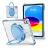 MX0487 FUNDA AZUL CLARO TRANSPARENTE ULTRALIGERA CON SOPORTE 360°PROTECCIÓN COMPLETA PARA IPAD 10TH 2022 10.9"/IPAD 11 2025