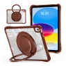MX0487 FUNDA MARRÓN TRANSPARENTE ULTRALIGERA CON SOPORTE 360°PROTECCIÓN COMPLETA PARA IPAD 10TH 2022 10.9"/IPAD 11 2025