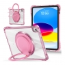 MX0487 FUNDA ROSA TRANSPARENTE ULTRALIGERA CON SOPORTE 360°PROTECCIÓN COMPLETA PARA IPAD 10TH 2022 10.9"/IPAD 11 2025