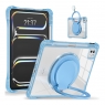 MX0489 FUNDA AZUL TRANSPARENTE ULTRALIGERA CON SOPORTE 360°PROTECCIÓN COMPLETA PARA IPAD PRO 11 2024/2025