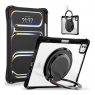MX0489 FUNDA NEGRA TRANSPARENTE ULTRALIGERA CON SOPORTE 360°PROTECCIÓN COMPLETA PARA IPAD PRO 11 2024/2025
