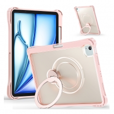 MX0491 FUNDA ROSA BICOLOR CON SOPORTE GIRATORIO 360° Y PROTECCIÓN ANTIGOLPES PARA IPAD AIR 11 2026/2025/2024/PRO 11 2018/2020/2021/2022/AIR 4/5 10.9