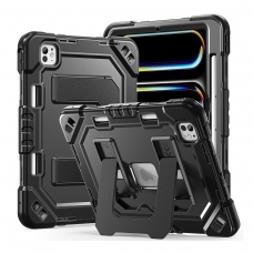 MX0570 FUNDA NEGRA ANTIGOLPE CON SOPORTE PARA IPAD PRO 11" 2024/2025