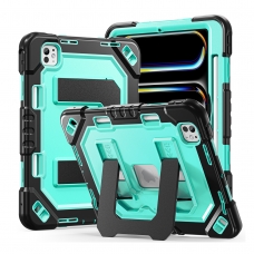 MX0570 FUNDA VERDE ANTIGOLPE CON SOPORTE PARA IPAD PRO 11" 2024/2025