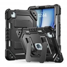 MX0571 FUNDA NEGRA ANTIGOLPE CON SOPORTE PARA IPAD AIR 11" 2024/2025/2026/PRO 11" 2018/2020/2021/2022/AIR 4/5 10.9"
