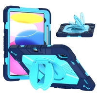 MX0575 FUNDA AZUL ANTIGOLPE CON SOPORTE GIRATORIO 360°PARA IPAD 10TH 2022 10.9"/IPAD 11 2025