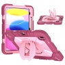 MX0575 FUNDA FUCSIA ANTIGOLPE CON SOPORTE GIRATORIO 360°PARA IPAD 10TH 2022 10.9"/IPAD 11 2025