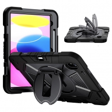 MX0575 FUNDA NEGRA ANTIGOLPE CON SOPORTE GIRATORIO 360°PARA IPAD 10TH 2022 10.9"/IPAD 11 2025