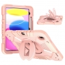 MX0575 FUNDA ORO ROSA ANTIGOLPE CON SOPORTE GIRATORIO 360°PARA IPAD 10TH 2022 10.9"/IPAD 11 2025