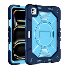 MX0576 FUNDA AZUL ANTIGOLPE CON SOPORTE GIRATORIO 360°PARA IPAD AIR 11 2026/2025/2024/PRO 11 2018/2020/2021/2022/AIR 4/5 10.9