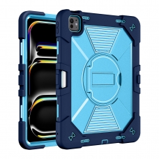 MX0577 FUNDA AZUL ANTIGOLPE CON SOPORTE GIRATORIO 360°PARA IPAD AIR 13 2026/2025/2024