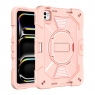MX0578 FUNDA ORO ROSA ANTIGOLPE CON SOPORTE GIRATORIO 360°PARA IPAD PRO 11 2024/2025