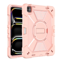 MX0579 FUNDA ORO ROSA ANTIGOLPE CON SOPORTE GIRATORIO 360°PARA IPAD PRO 13 2024/2025