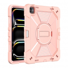 MX0579 FUNDA ORO ROSA ANTIGOLPE CON SOPORTE GIRATORIO 360°PARA IPAD PRO 13 2024/2025