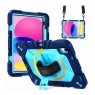 MX0581 FUNDA AZUL ANTIGOLPE 360°CON CORREA Y BANDOLERA PARA IPAD 10TH 2022 10.9"/IPAD 11 2025
