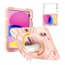 MX0581 FUNDA ORO ROSA ANTIGOLPE 360°CON CORREA Y BANDOLERA PARA IPAD 10TH 2022 10.9"/IPAD 11 2025