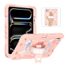 MX0582 FUNDA ORO ROSA ANTIGOLPE 360°CON CORREA Y BANDOLERA PARA IPAD AIR 11 2026/2025/2024/PRO 11 2018/2020/2021/2022/AIR 4/5 10.9